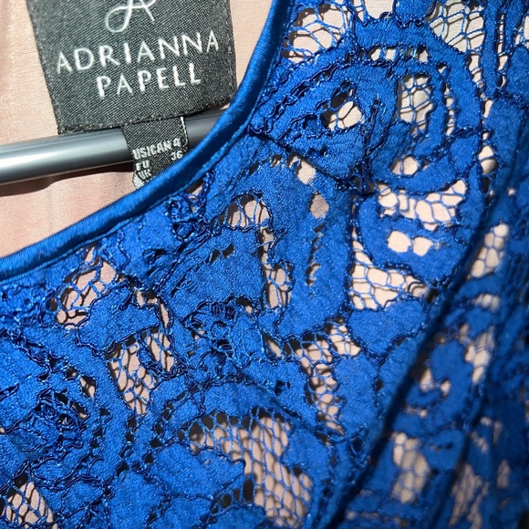 Adrianna Papell Royal Blue Lace Dress - Picture 5 of 5